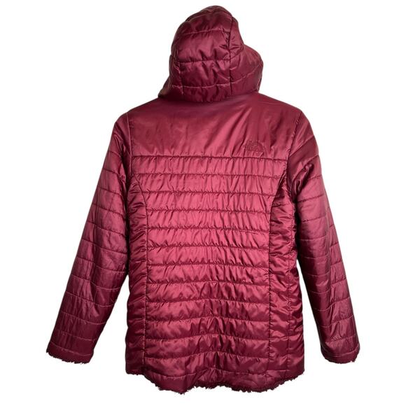 TNF Mossbud Swirl Parka Puffer Jacket Hooded Quilted Winter Coat Youth L 14/16 - Picture 2 of 14